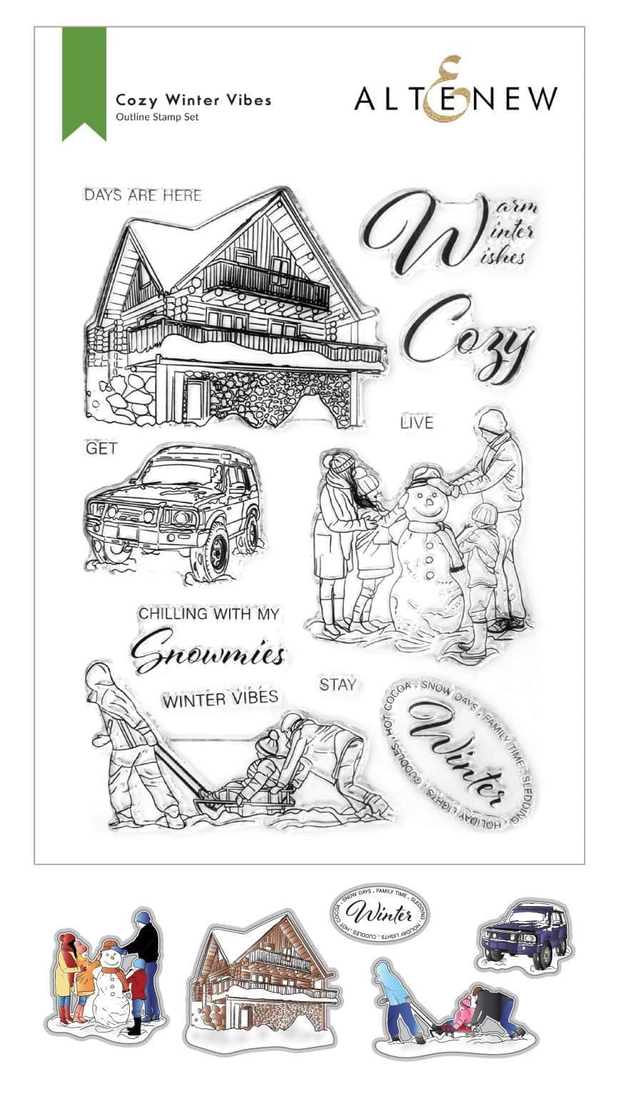 Altenew Stamp & Die Bundle Cozy Winter Vibes Stamp & Die Bundle