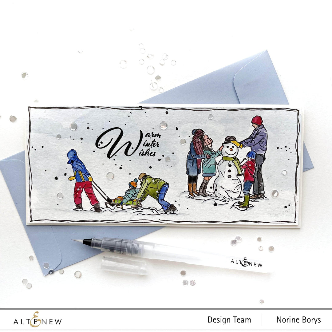 Altenew Stamp & Die Bundle Cozy Winter Vibes Stamp & Die Bundle