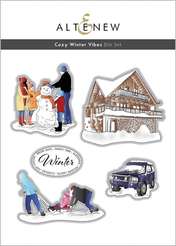 Altenew Stamp & Die Bundle Cozy Winter Vibes Stamp & Die Bundle