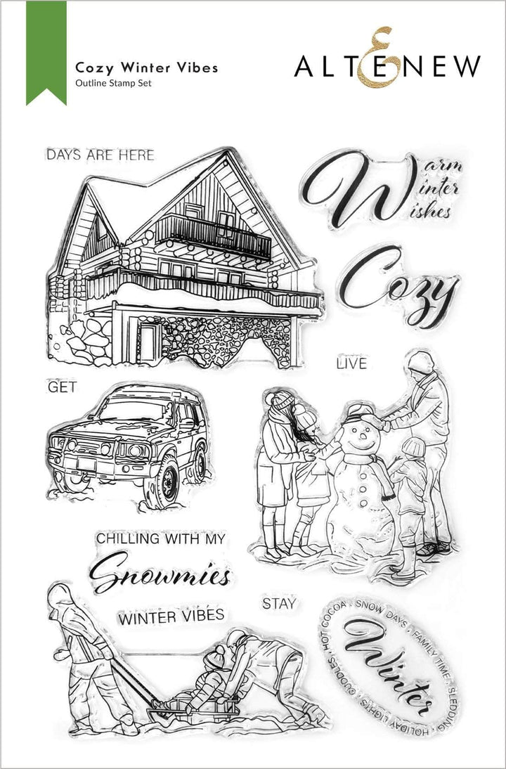 Altenew Stamp & Die Bundle Cozy Winter Vibes Stamp & Die Bundle