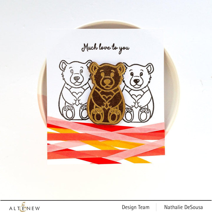 Altenew Stamp & Die Bundle Cuddly Bear Stamp & Die Bundle