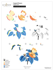 Altenew Stamp & Die Bundle Cupped Flowers