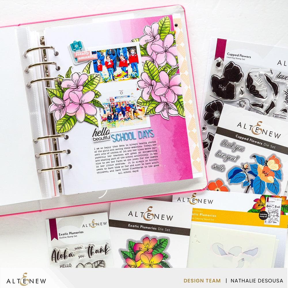 Altenew Stamp & Die Bundle Cupped Flowers