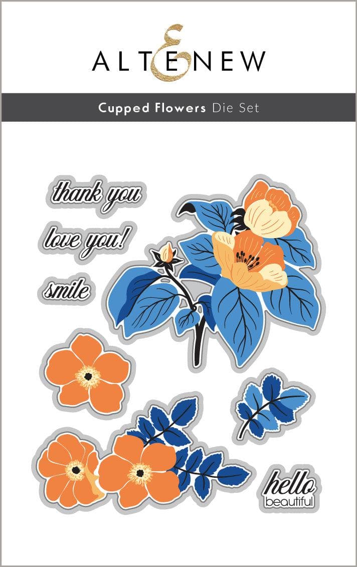 Altenew Stamp & Die Bundle Cupped Flowers