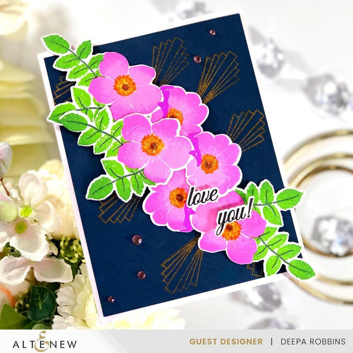 Altenew Stamp & Die Bundle Cupped Flowers