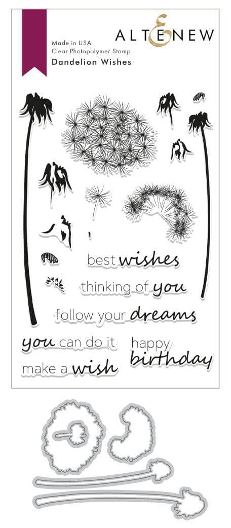 Altenew Stamp & Die Bundle Dandelion Wishes Stamp & Die Bundle