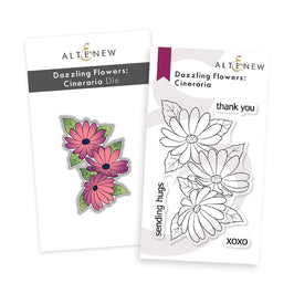 Altenew Stamp & Die Bundle Dazzling Flowers - Cineraria