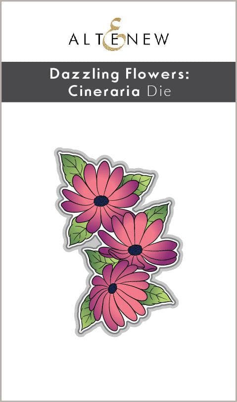 Altenew Stamp & Die Bundle Dazzling Flowers - Cineraria