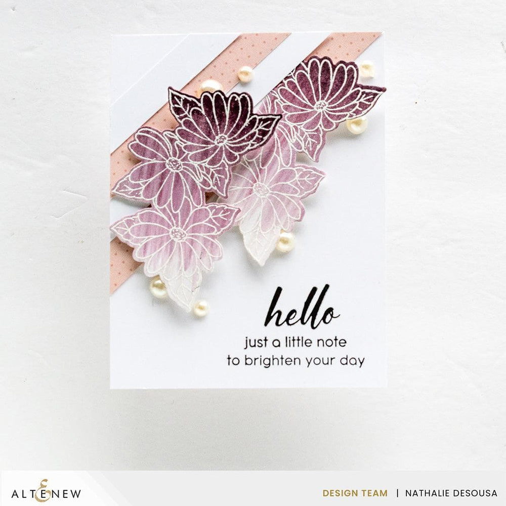 Altenew Stamp & Die Bundle Dazzling Flowers - Cineraria