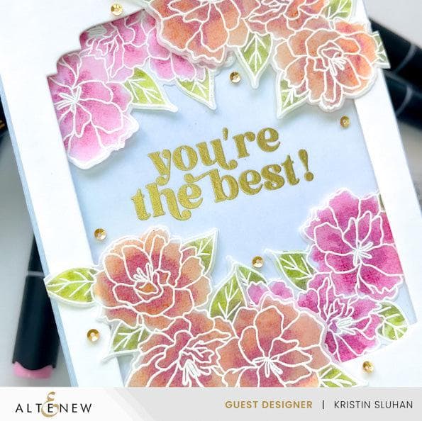 Altenew Stamp & Die Bundle Dazzling Flowers - Japanese Flowering Cherry