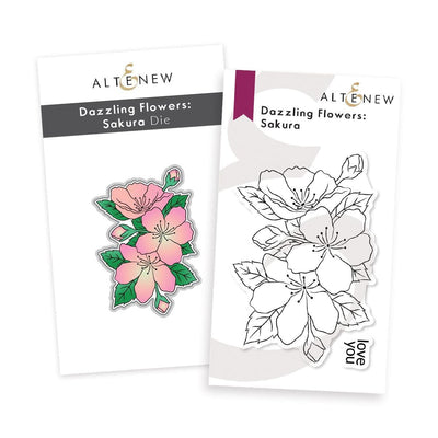 Altenew Stamp & Die Bundle Dazzling Flowers - Sakura