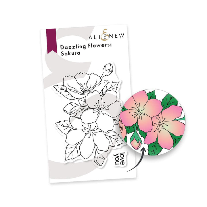 Altenew Stamp & Die Bundle Dazzling Flowers - Sakura