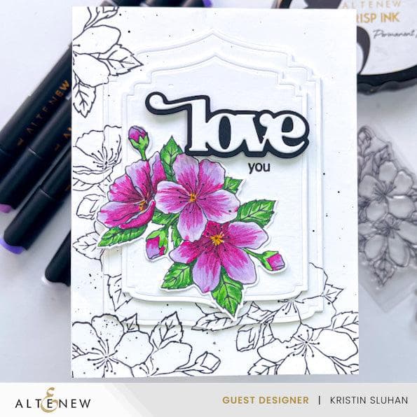 Altenew Stamp & Die Bundle Dazzling Flowers - Sakura