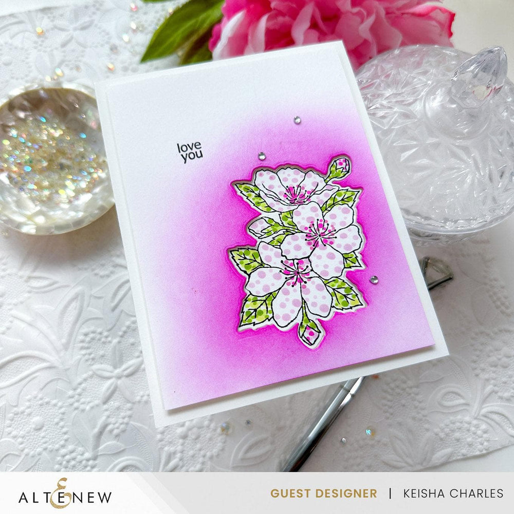 Altenew Stamp & Die Bundle Dazzling Flowers - Sakura