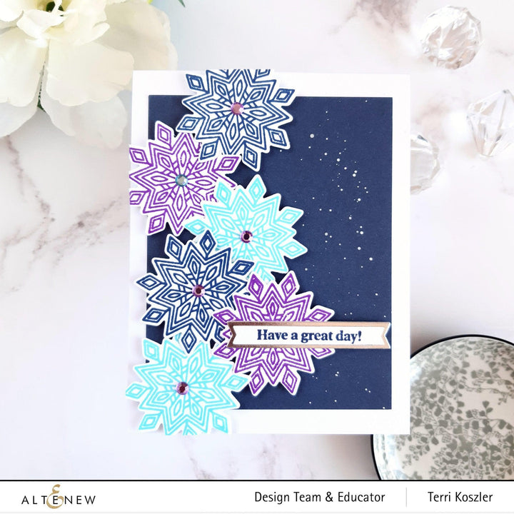 Altenew Stamp & Die Bundle Dazzling Snowflake Stamp & Die Bundle