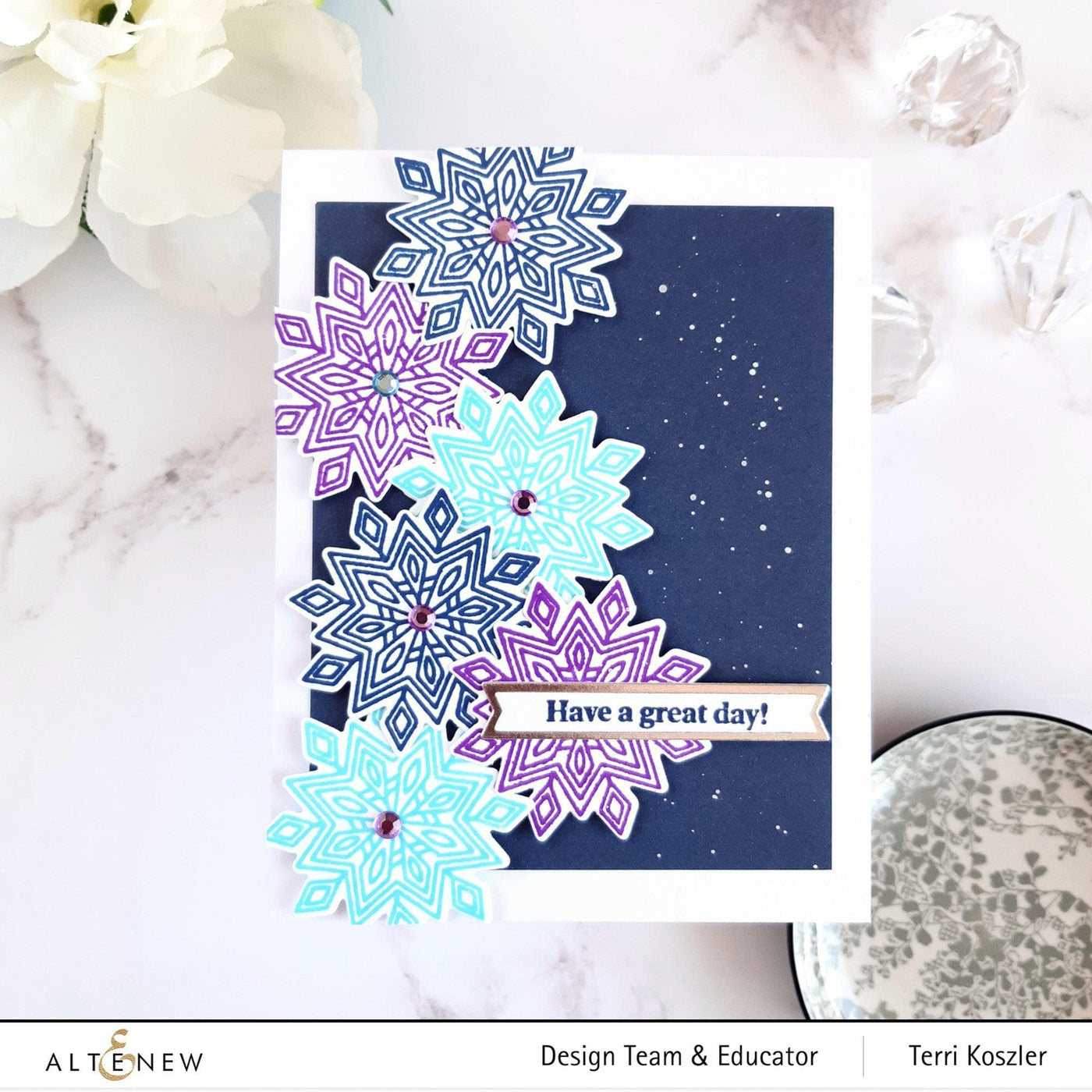 Altenew Stamp & Die Bundle Dazzling Snowflake Stamp & Die Bundle