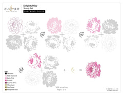 Altenew Hot Foil Plate & Die Bundle Delightful Day