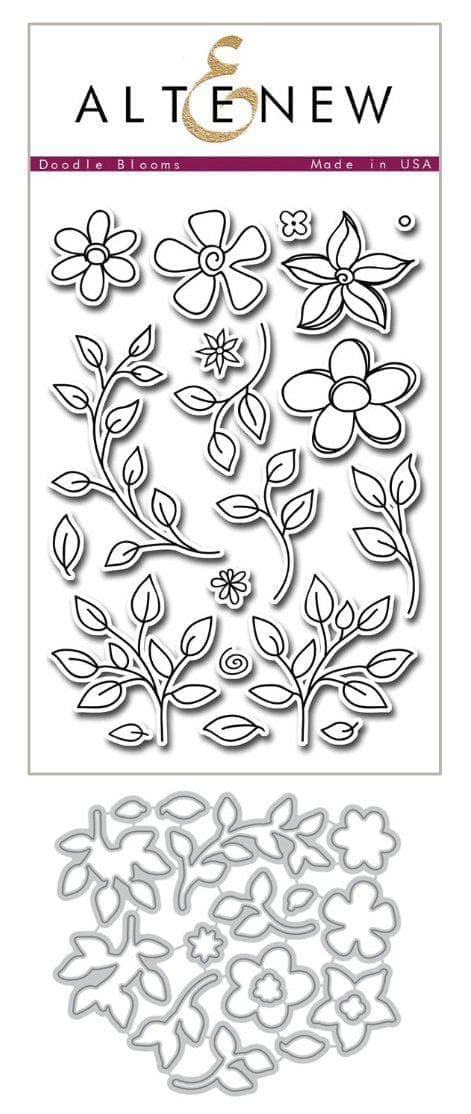 Altenew Stamp & Die Bundle Doodle Blooms Stamp & Die Bundle