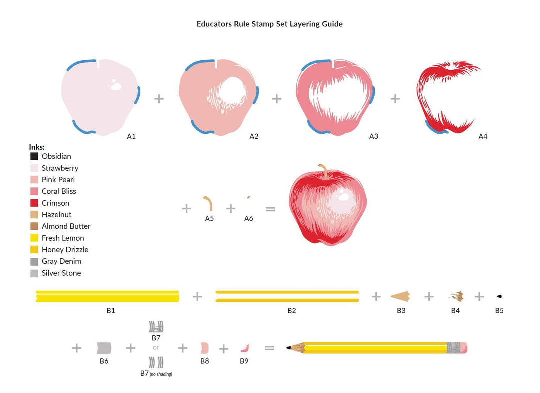 Altenew Stamp & Die Bundle Educators Rule Stamp & Die Bundle