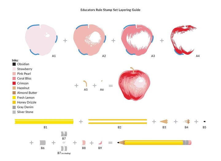 Altenew Stamp & Die Bundle Educators Rule Stamp & Die Bundle