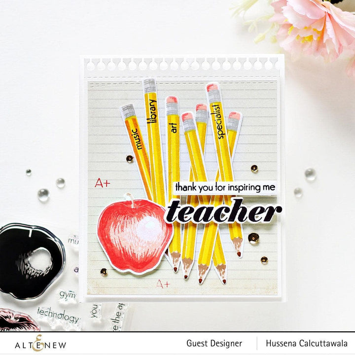 Altenew Stamp & Die Bundle Educators Rule Stamp & Die Bundle