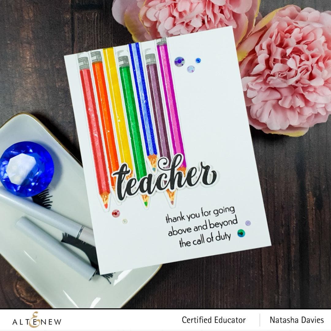 Altenew Stamp & Die Bundle Educators Rule Stamp & Die Bundle