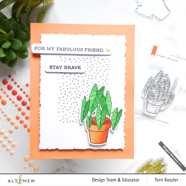 Altenew Stamp & Die Bundle Elegant Alocasia Stamp & Die Bundle
