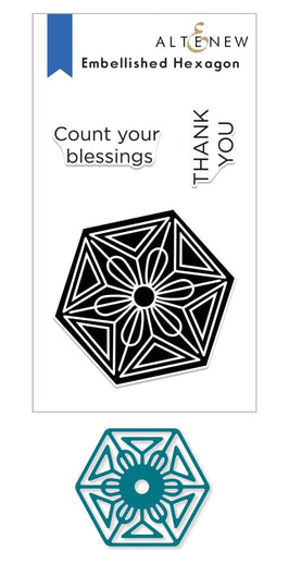 Altenew Stamp & Die Bundle Embellished Hexagon Stamp & Die Bundle