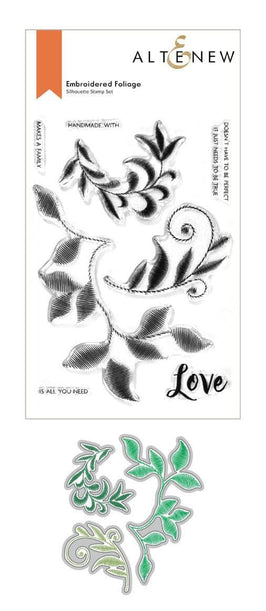 Altenew Stamp & Die Bundle Embroidered Foliage Stamp & Die Bundle