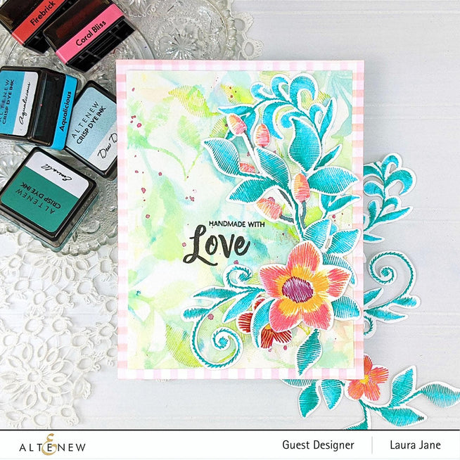Altenew Stamp & Die Bundle Embroidered Foliage Stamp & Die Bundle