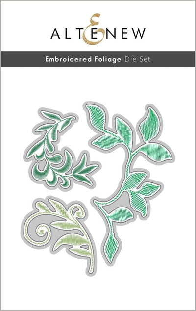 Embroidered Foliage Stamp & Die Bundle