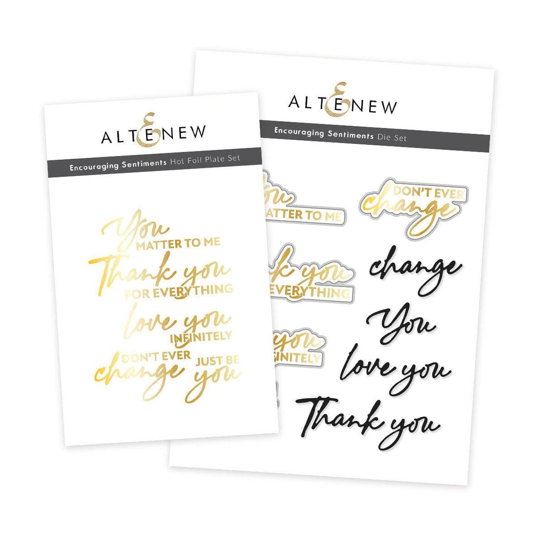 Altenew Stamp & Die Bundle Encouraging Sentiments