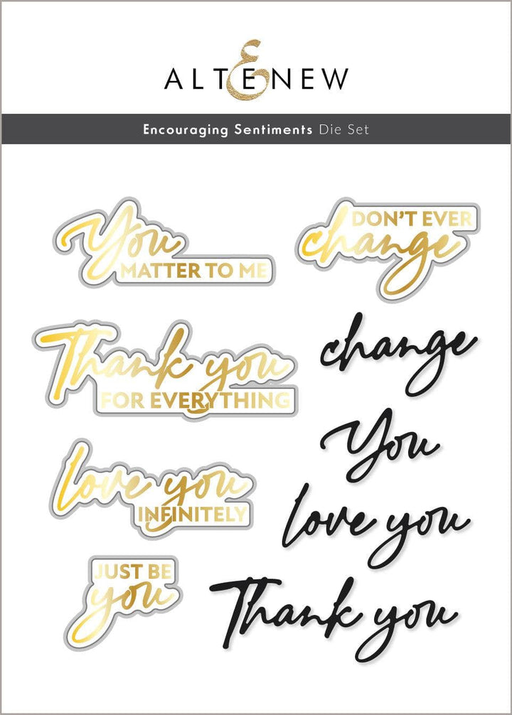 Altenew Stamp & Die Bundle Encouraging Sentiments