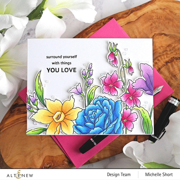 Altenew Stamp & Die Bundle Endless Florescence Stamp & Die Bundle