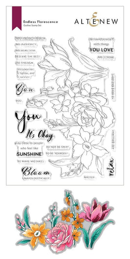 Altenew Stamp & Die Bundle Endless Florescence Stamp & Die Bundle