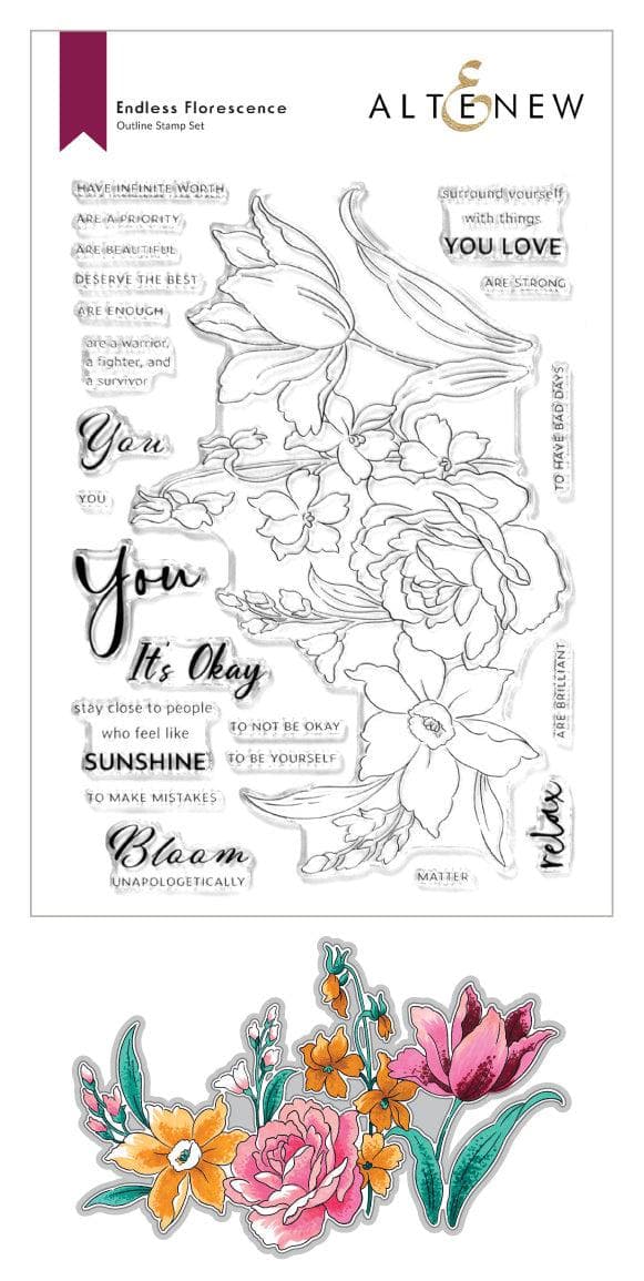 Altenew Stamp & Die Bundle Endless Florescence Stamp & Die Bundle