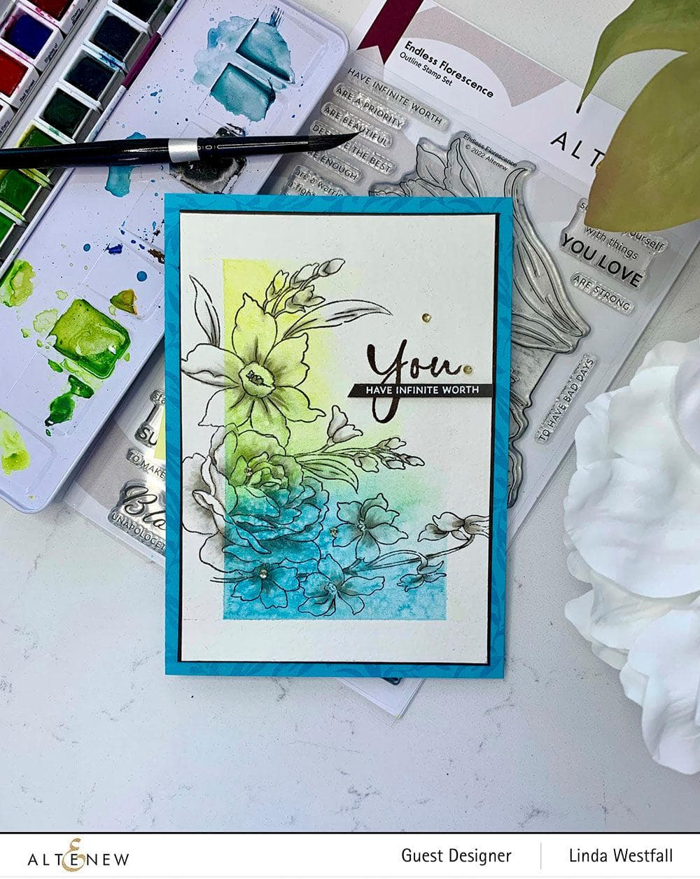 Altenew Stamp & Die Bundle Endless Florescence Stamp & Die Bundle