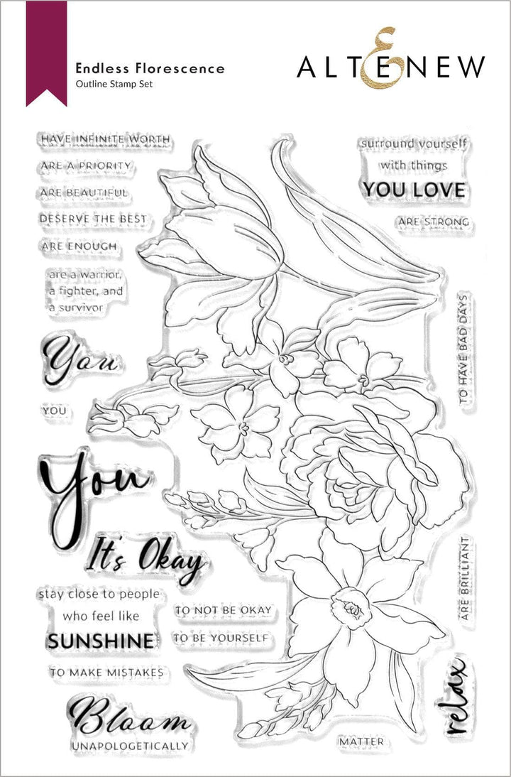 Altenew Stamp & Die Bundle Endless Florescence Stamp & Die Bundle