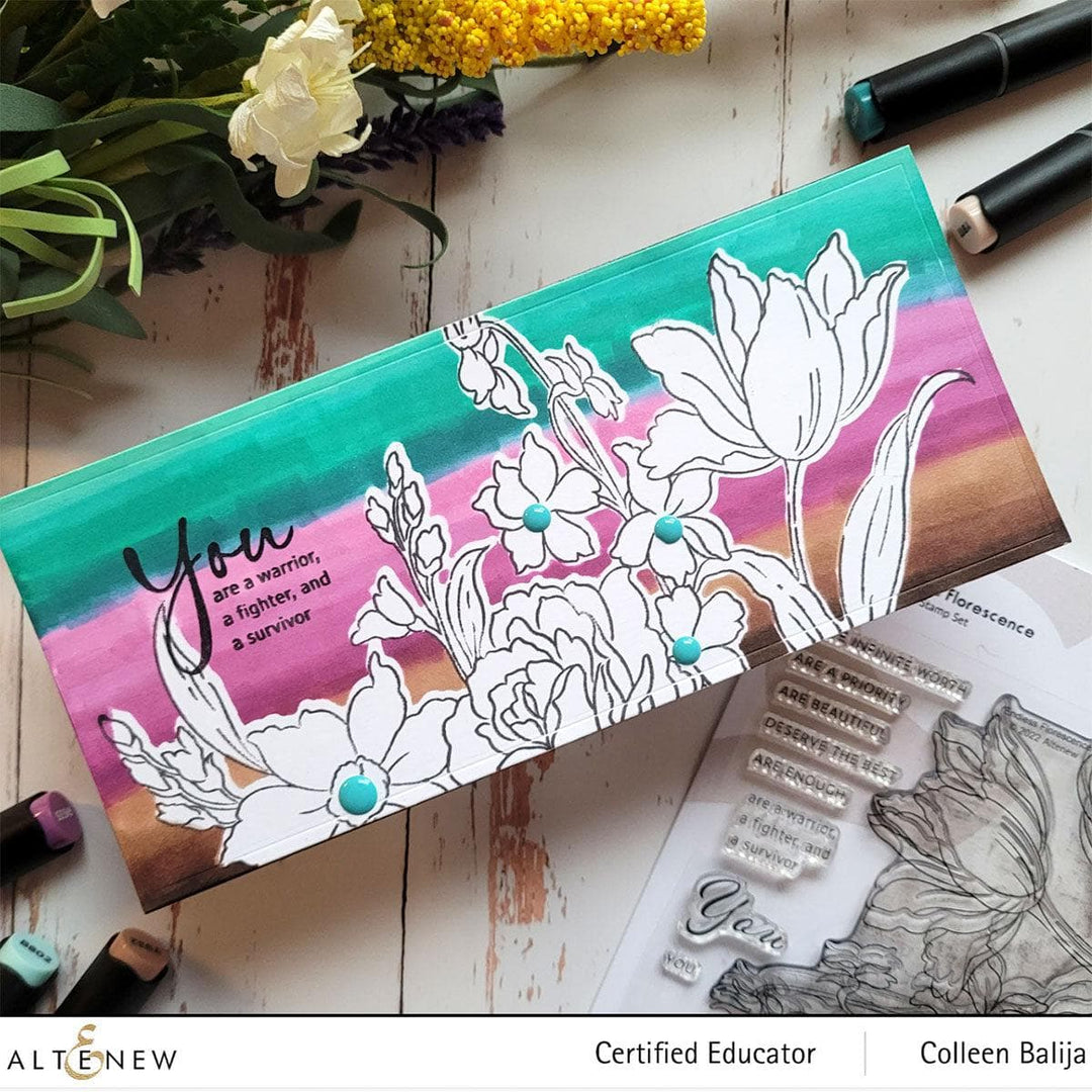 Altenew Stamp & Die Bundle Endless Florescence Stamp & Die Bundle