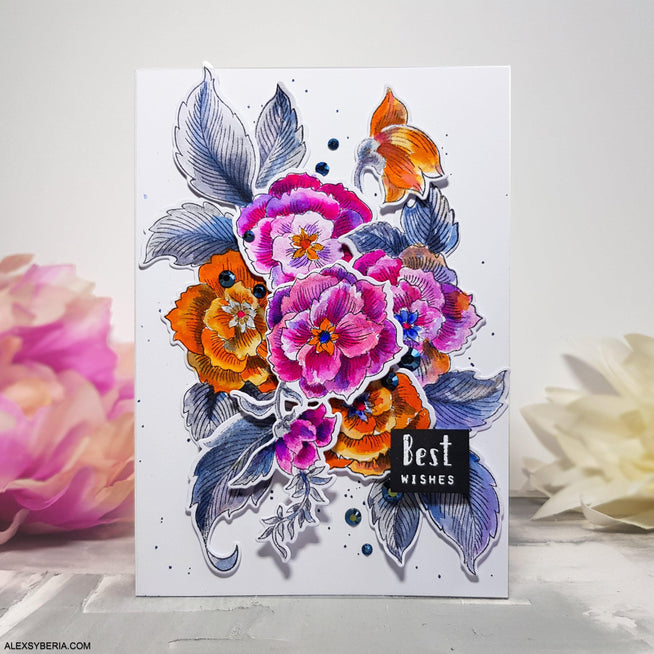 Altenew Stamp & Die Bundle Engraved Flowers Stamp & Die Bundle