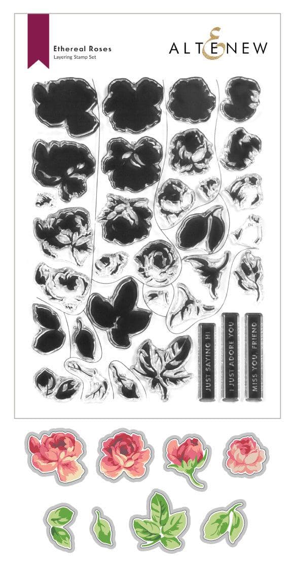 Altenew Stamp & Die Bundle Ethereal Roses Stamp & Die Bundle