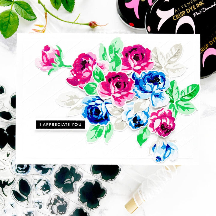 Altenew Stamp & Die Bundle Ethereal Roses Stamp & Die Bundle