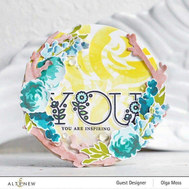 Altenew Stamp & Die Bundle Floral Alphabet Stamp & Die Bundle