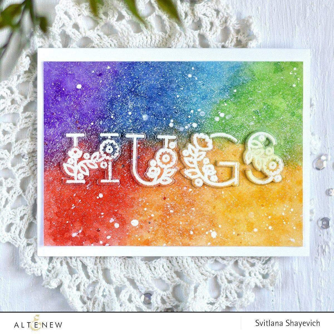 Altenew Stamp & Die Bundle Floral Alphabet Stamp & Die Bundle