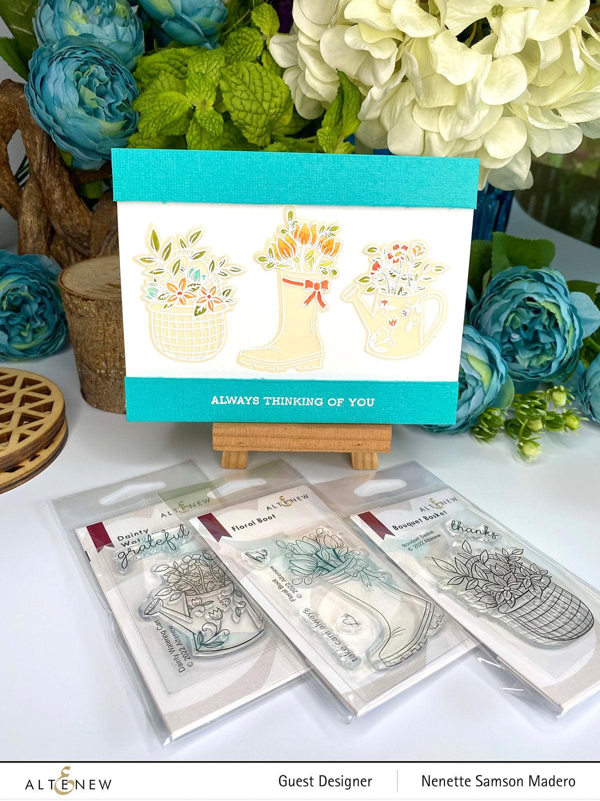Altenew Stamp & Die Bundle Floral Boot Stamp & Die Bundle