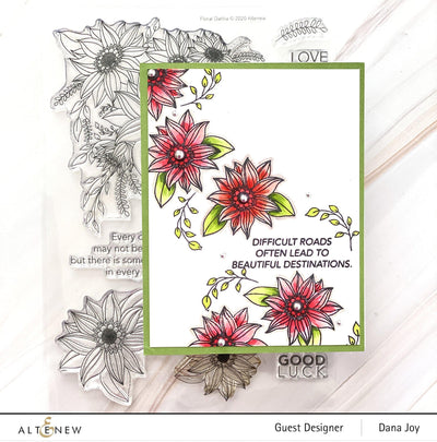 Altenew Stamp & Die Bundle Floral Dahlia Stamp & Die Bundle