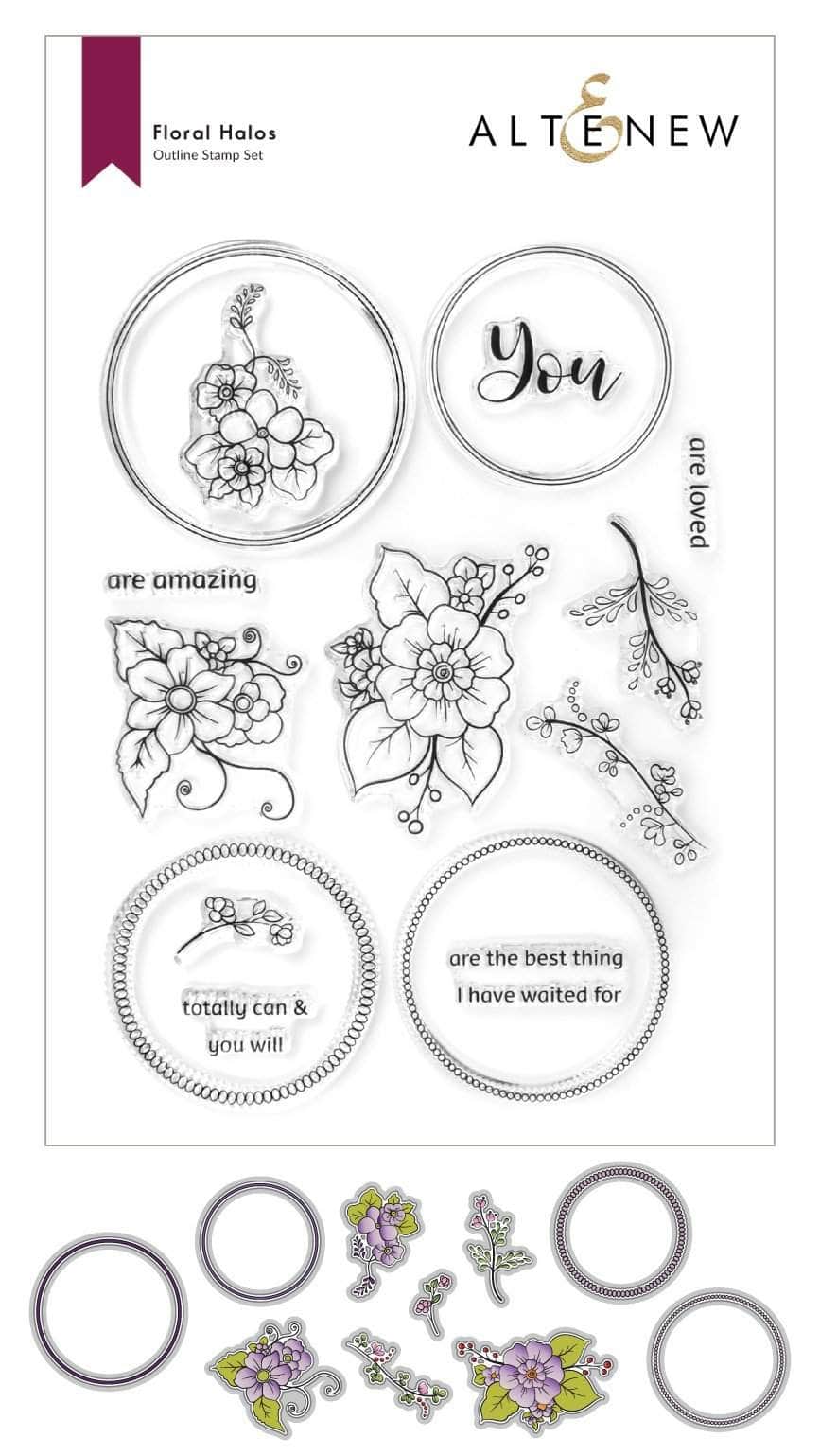 Altenew Stamp & Die Bundle Floral Halos Stamp & Die Bundle