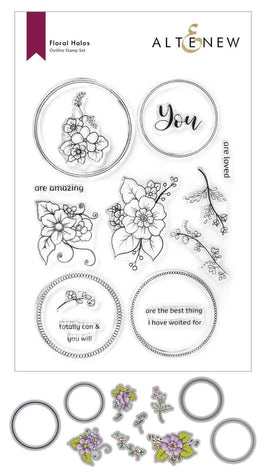 Altenew Stamp & Die Bundle Floral Halos Stamp & Die Bundle