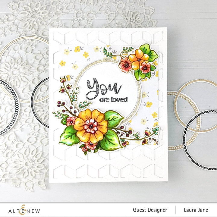 Altenew Stamp & Die Bundle Floral Halos Stamp & Die Bundle