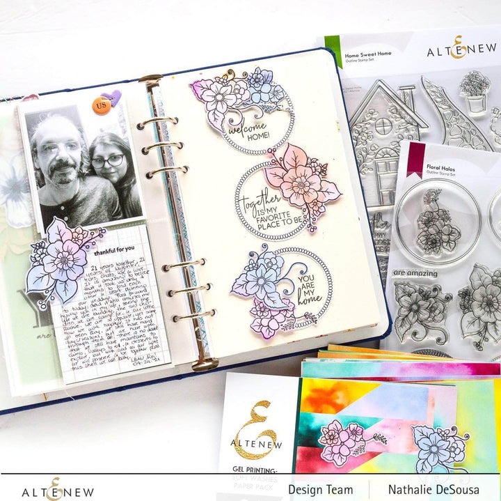 Altenew Stamp & Die Bundle Floral Halos Stamp & Die Bundle